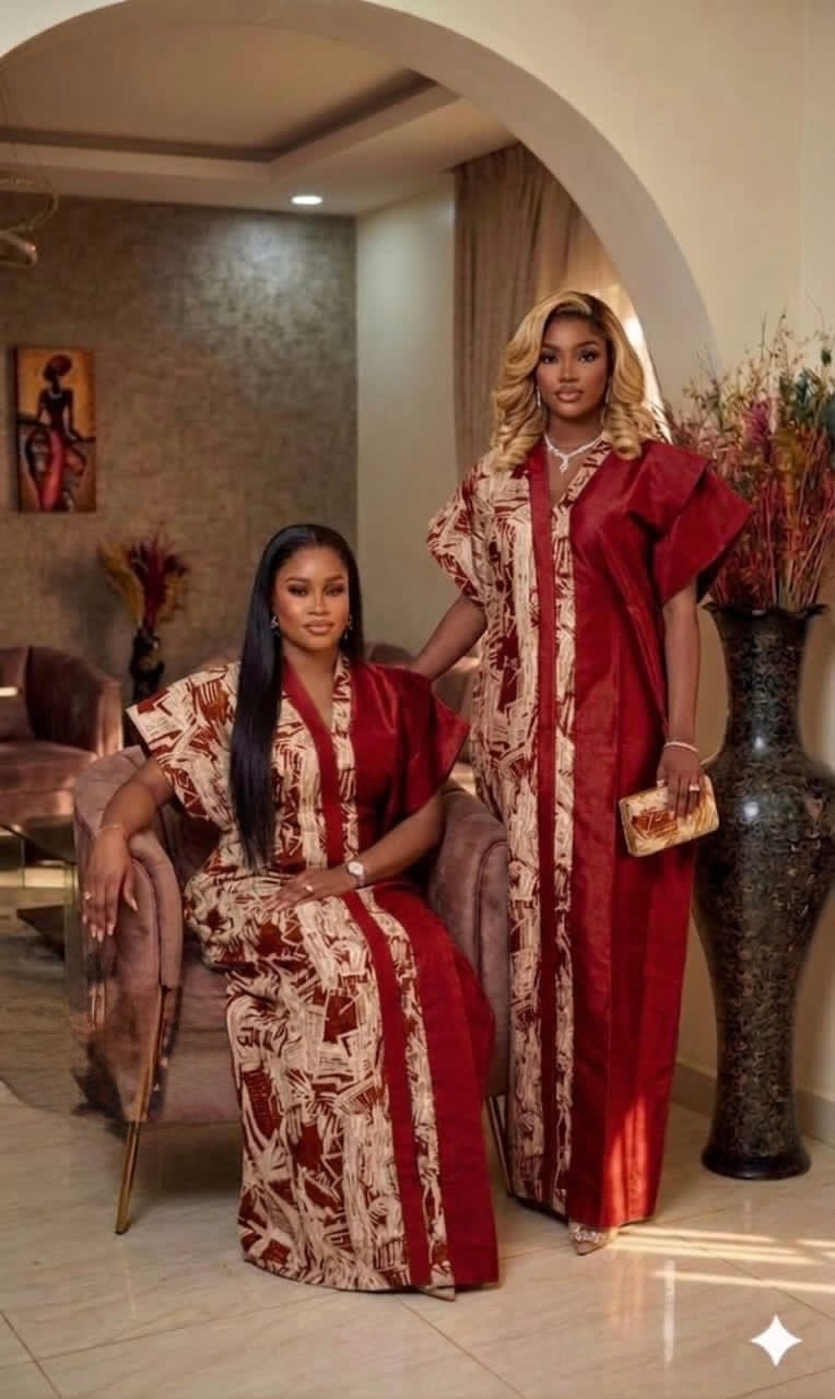 Robe Royale Bicolore Satin & Brocart