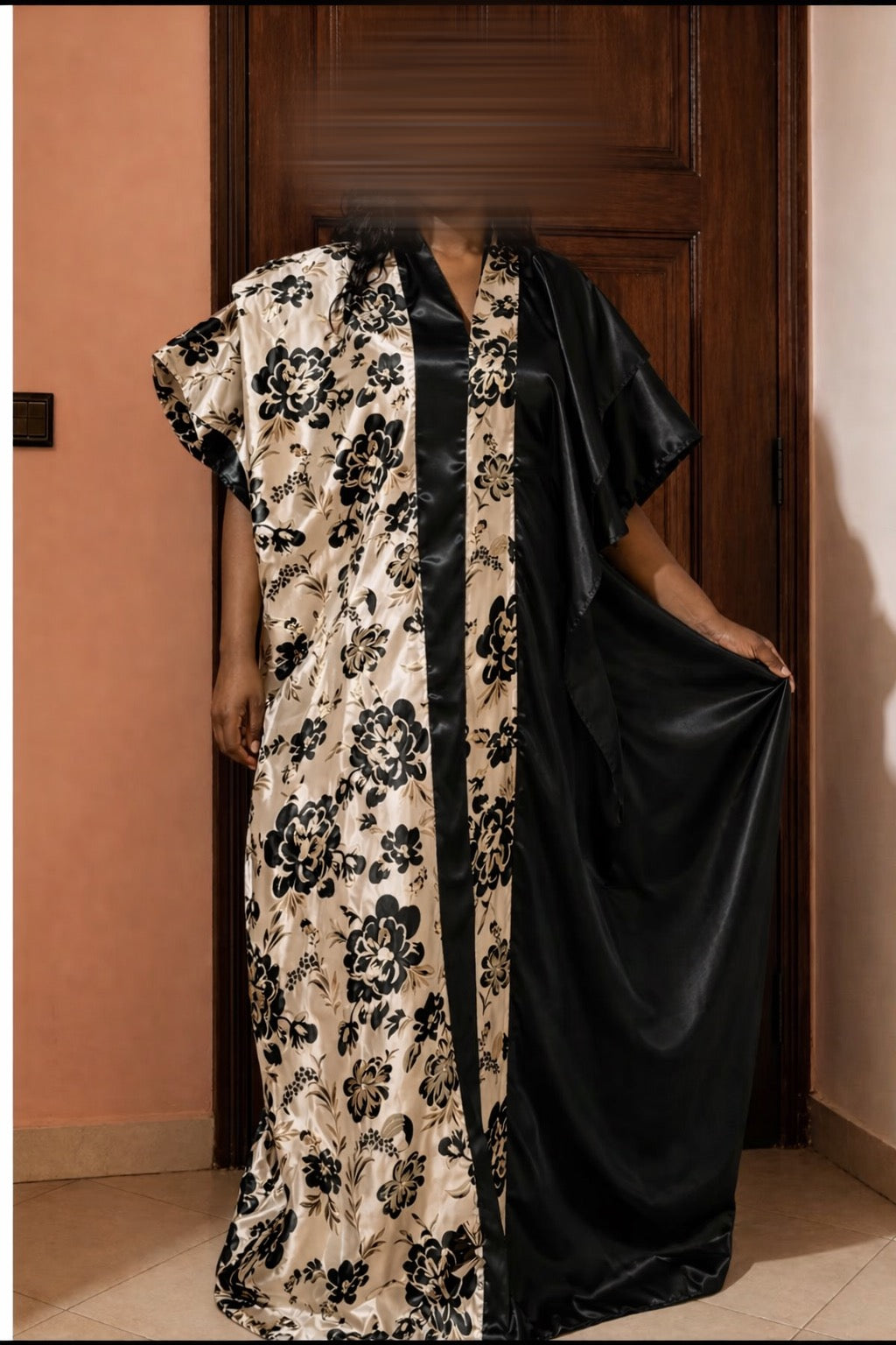 Robe Royale Bicolore Satin & Brocart